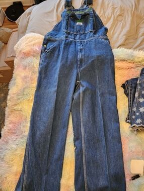 Liberty Overalls Denim Bib Design Workwear Carpenter Jean Men's 36 X 32 Vintage